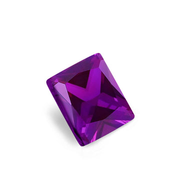 Princess Cut Amethyst CZ Loose Gemstones